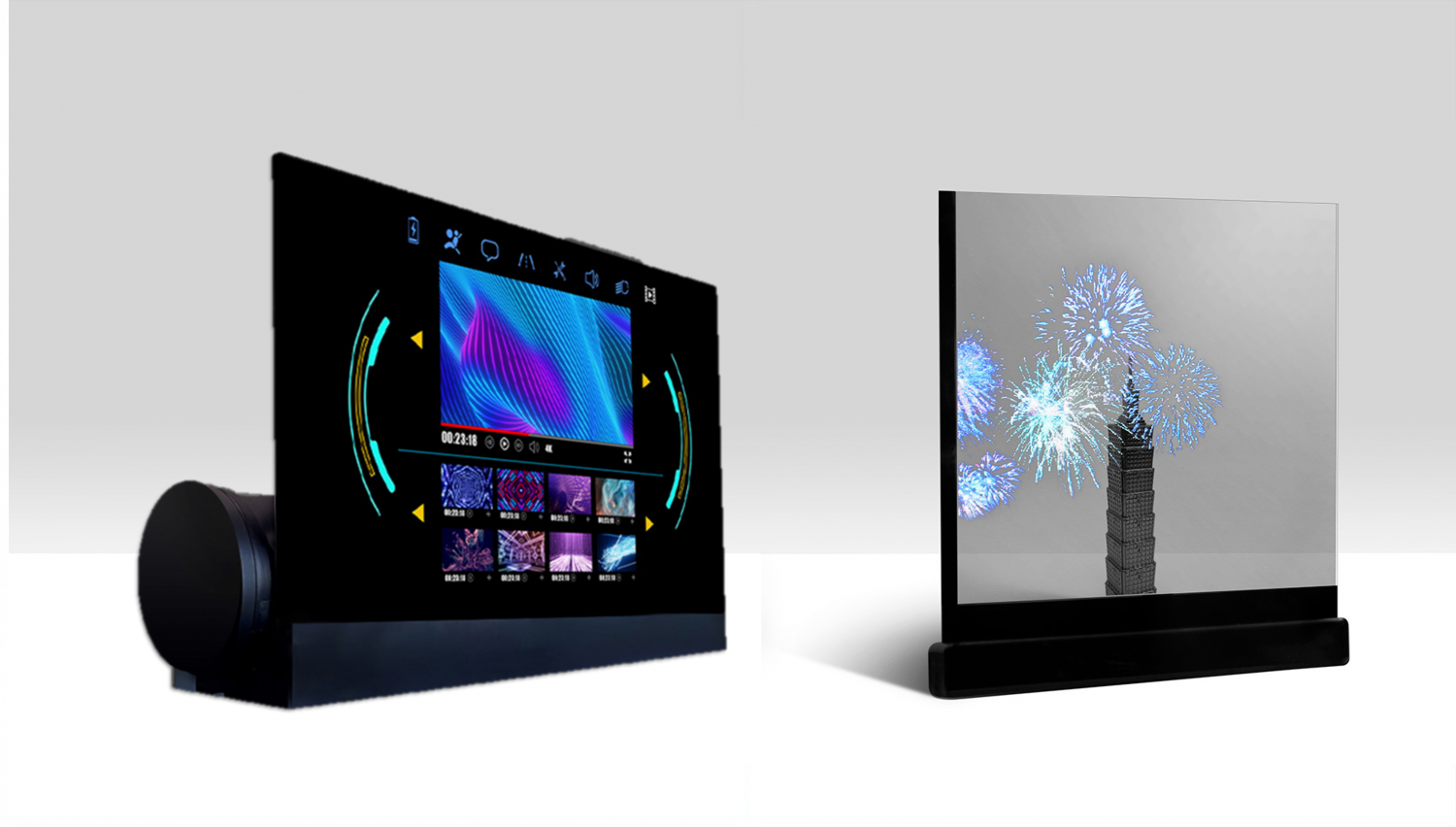 可卷式、折迭性、高透明